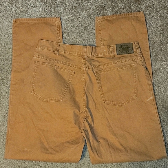 Cabela's Other - Mens Cabelas Tan Canvas 5 Pocket Jeans Work Outdoor Gear 38x34 Hunting Fishing